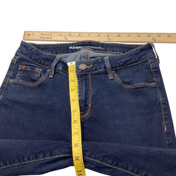 Old Navy Rockstar Skinny Mid-Rise Stretch Blue Denim Women's Size 6 Short - Picture 3 of 8